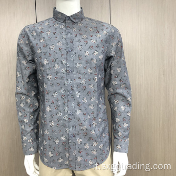 Camicia uomo TC manica lunga con stampa